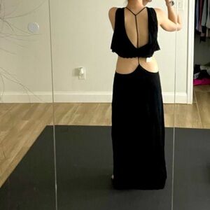 NWOT Tobi Time After Time Maxi Dress in Black